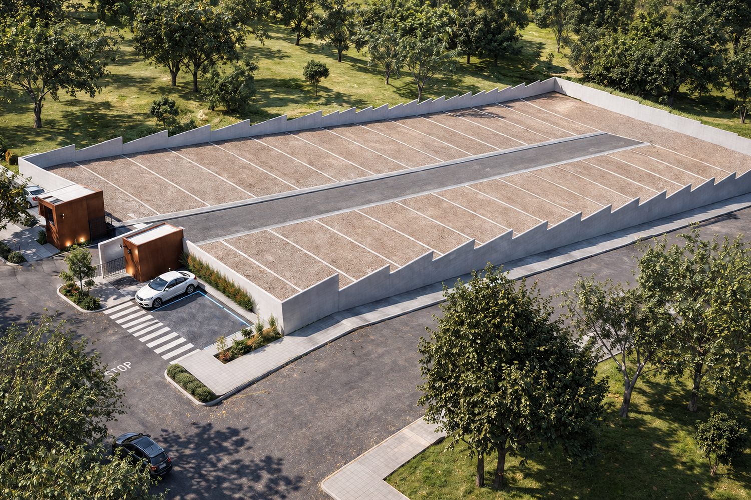 Perspectiva de los lotes residenciales LÖT Jilotepec